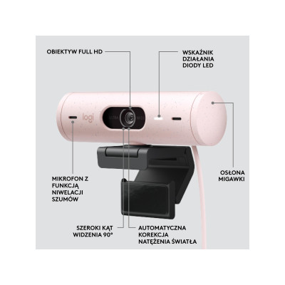 Logitech Brio 500 Rose (960-001421)