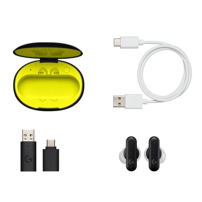 ogitech FITS True Wireless Gaming Earbuds Black (985-001182)