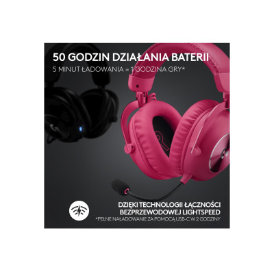 Logitech G PRO X 2 Lightspeed magenta (981-001275)