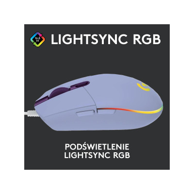Logitech G102 Lightsync USB Lilac (910-005854, 910-005857)