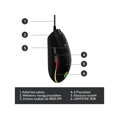Logitech G102 Lightsync USB Black (910-005823, 910-004939, 910-004842, 910-004845, 910-005808)