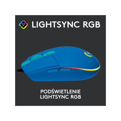 Logitech G102 Lightsync USB Blue (910-005801, 910-005810)