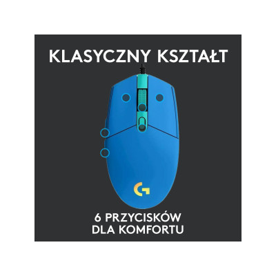 Logitech G102 Lightsync USB Blue (910-005801, 910-005810)