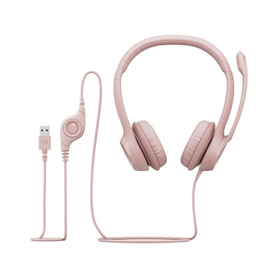 Logitech H390 USB Rose (981-001281)