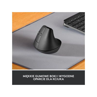 Logitech Lift Left Vertical Ergonomic Wireless/Bluetooth Graphite (910-006474)