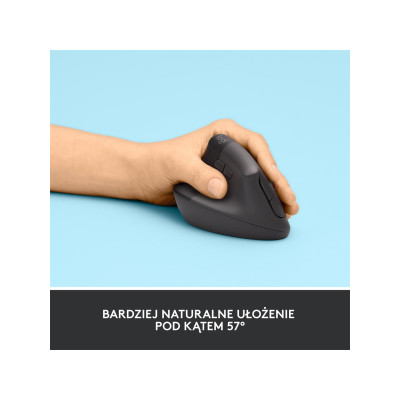 Logitech Lift Left Vertical Ergonomic Wireless/Bluetooth Graphite (910-006474)