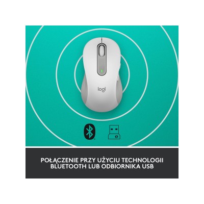 Logitech Signature M650 L Wireless Mouse LEFT Off-White (910-006240)