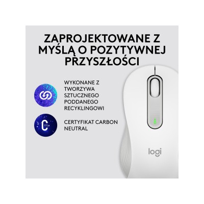 Logitech Signature M650 L Wireless Mouse LEFT Off-White (910-006240)