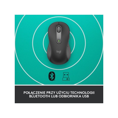 Logitech Signature M650 L Wireless Mouse LEFT Graphite (910-006239)