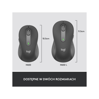 Logitech Signature M650 L Wireless Mouse Graphite (910-006236)