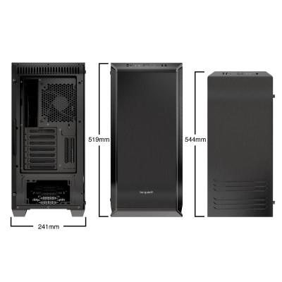 ru quiet! Dark Base 700 Black (BGW23)