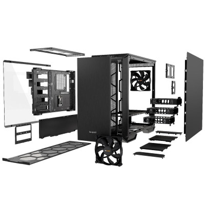 ru quiet! Dark Base 700 Black (BGW23)
