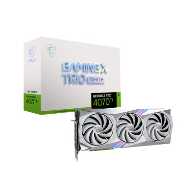 MSI GeForce RTX 4070 Ti GAMING TRIO WHITE 12G