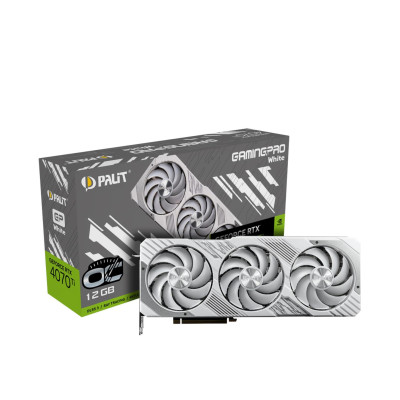 Palit GeForce RTX 4070 Ti GamingPro White OC 12GB GDDR6X (NED407TV19K9-1043W)