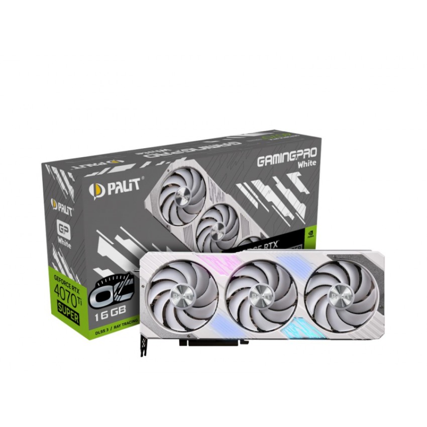 【超美品】palit RTX4070ti Super 16gb Palit GeForce RTX 4070 Ti SUPER GamingPro White OC (NED47TST19T2