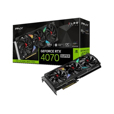 PNY GEFORCE RTX 4070 SUPER XLR8 Gaming VERTO X3 OC 12GB GDDR6X (VCG4070S12TFXXPB1-O)