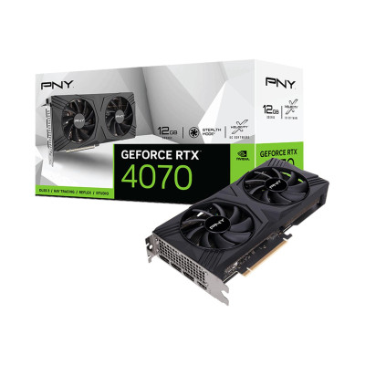 PNY GeForce RTX 4070 VERTO Dual Fan 12GB GDDR6 (VCG407012DFXPB1)