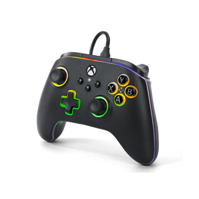 PowerA PC/XS Pad Advantage Lumectra black and RGB LED strip (XBGP0076-01)