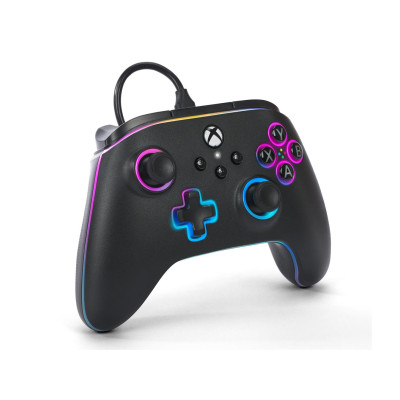 PowerA PC/XS Pad Advantage Lumectra black and RGB LED strip (XBGP0076-01)