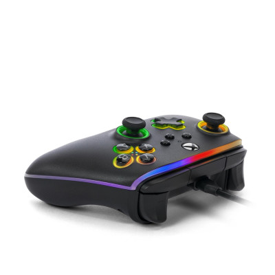 PowerA PC/XS Pad Advantage Lumectra black and RGB LED strip (XBGP0076-01)