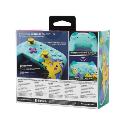 PowerA SWITCH Enhanced Pikachu Paint wireless pad (1522806-01)