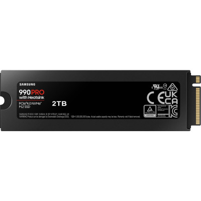 Samsung  2TB M.2 PCIe Gen4 NVMe 990 PRO Heatsink (MZ-V9P2T0CW)