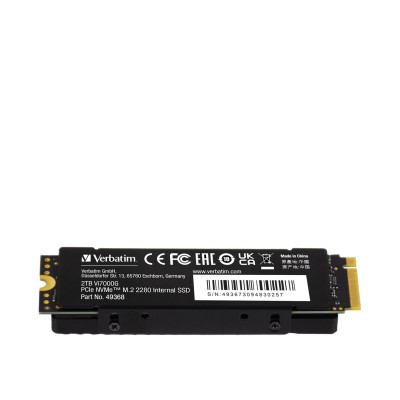 Verbatim 2TB M.2 PCIe Gen4 NVMe Vi7000G Heatsink
