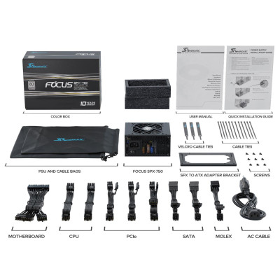 Seasonic FOCUS SPX 750W 80 Plus Platinum (FOCUS-SPX-750)
