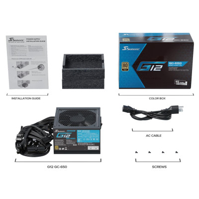 Seasonic G12 650W 80 Plus Gold (G12-GC-650)