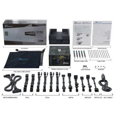 Seasonic Prime Fanless TX 700W 80 Plus Titanium (PRIME-TX-700)