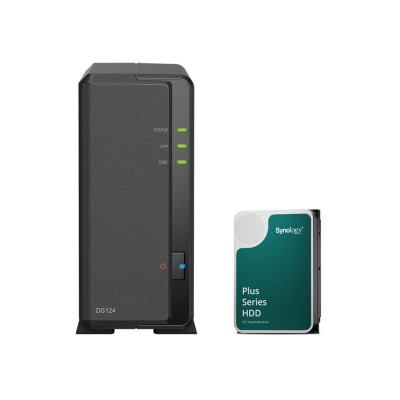 Synology DS124 (1x 6TB HDD HAT3300 Plus)