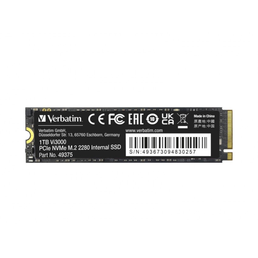 Verbatim 1TB M.2 PCIe NVMe Vi3000