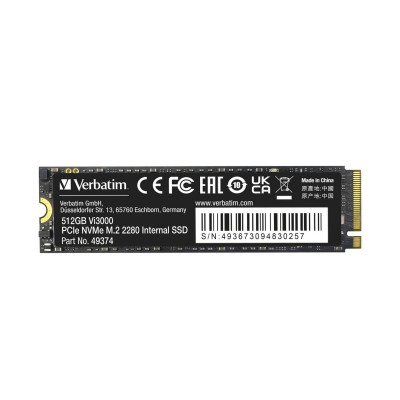 Verbatim 512GB M.2 PCIe NVMe Vi3000