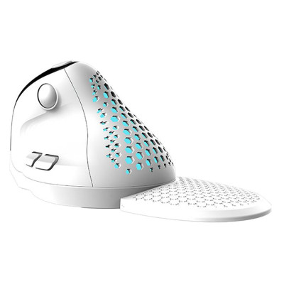 Delux M618XSD Vertical Mouse BT+2.4G RGB (white)