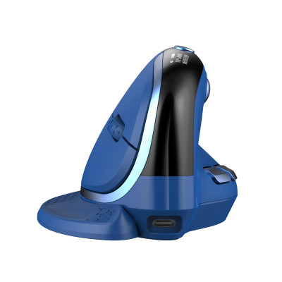 Delux M618XSD Vertical Mouse BT+2.4G RGB (blue)