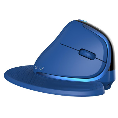 Delux M618XSD Vertical Mouse BT+2.4G RGB (blue)