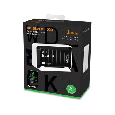 WD BLACK 1TB D30 Game Drive SSD for Xbox Czarny (WDBAMF0010BBW-WESN)
