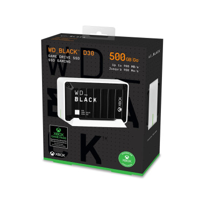 WD BLACK 500GB D30 Game Drive SSD for Xbox Czarny (WDBAMF5000ABW-WESN)