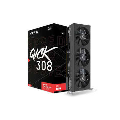 XFX Radeon RX 7600 SPEEDSTER QICK 308 Black Edition (RX-76PQICKBY)