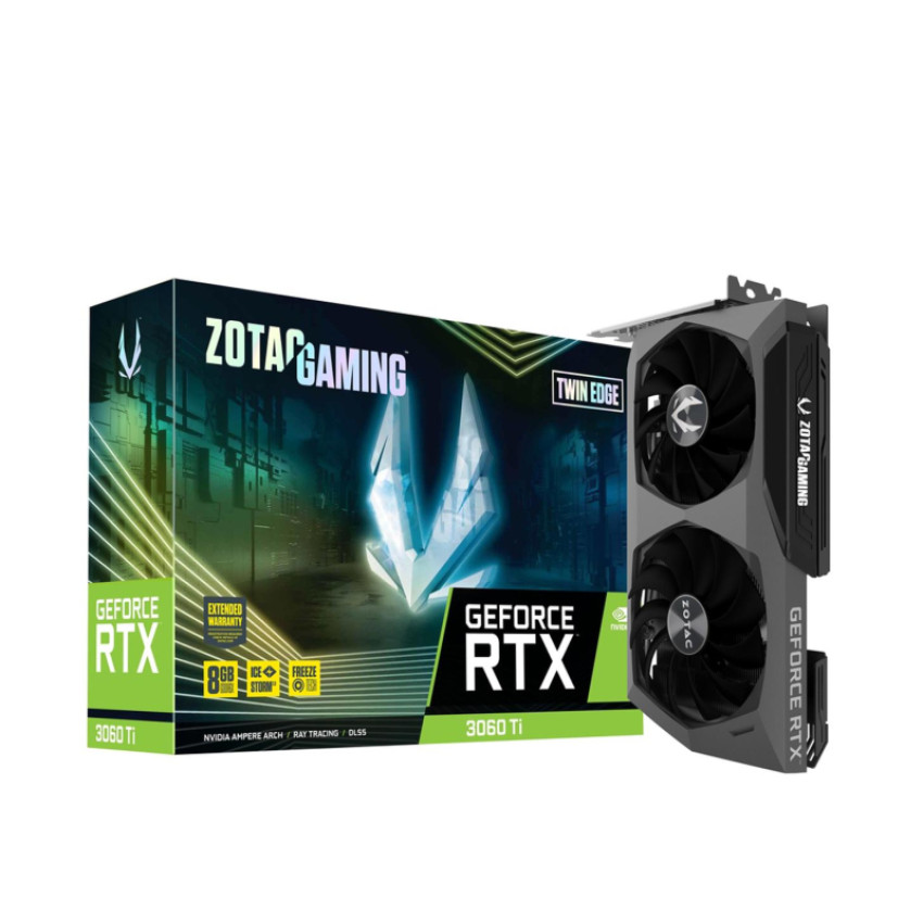 ZOTAC GAMING GeForce RTX 3060 Ti 8GB 本体 Zotac GeForce RTX 3060 Ti GAMING Twin Edge 8GB GDDR6X (ZT-A30620E-10P)