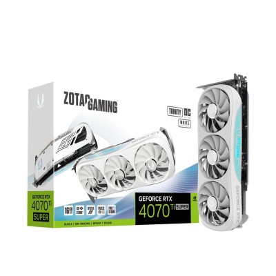 Zotac GAMING GeForce RTX 4070 Ti SUPER Trinity OC White Edition 16GB (ZT-D40730Q-10P)