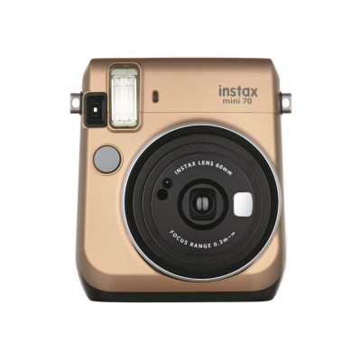 Fujifilm Instax Mini 70 gold + 2x10 cartridges + white case (70100149243)