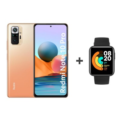 Xiaomi Redmi Note 10 Pro 6/64GB Bronze + Mi Watch Lite