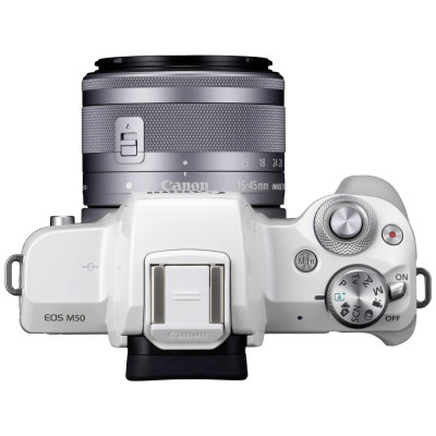 Canon EOS M50 white + M15-45mm F3.5-6.3 IS STM (2681C012)