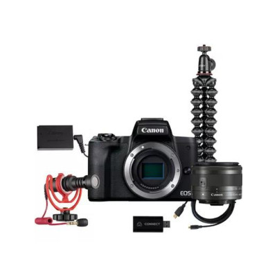 Canon EOS M50 Mark II kit (15-45mm) + Premium Live Stream kit Black (4728C059)