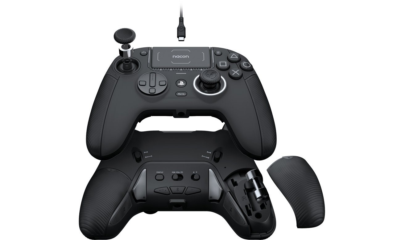 Контролер Nacon Revolution Pro для PS5/PS4 Black - Модульна конструкція, ергономічний дизайн
