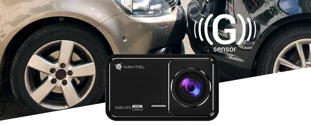 GPS видеорегистратор Navitel R385 - G-сенсор и режим парковки