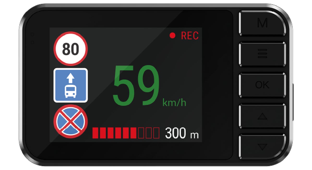 Видеорегистратор Navitel R385 GPS - Вид экрана