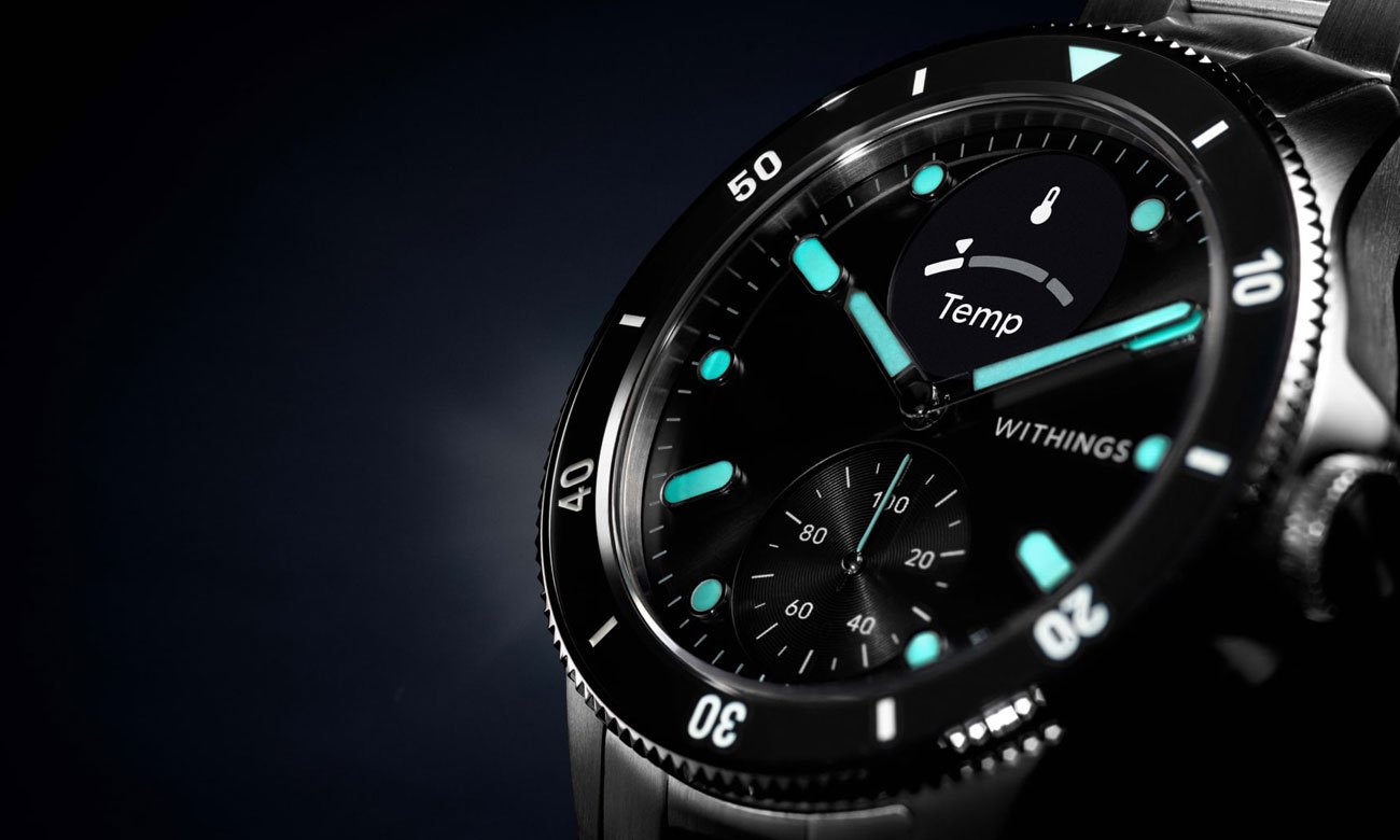 Смарт-годинник Withings ScanWatch Nova 42 мм, стрілки з флуоресценцією