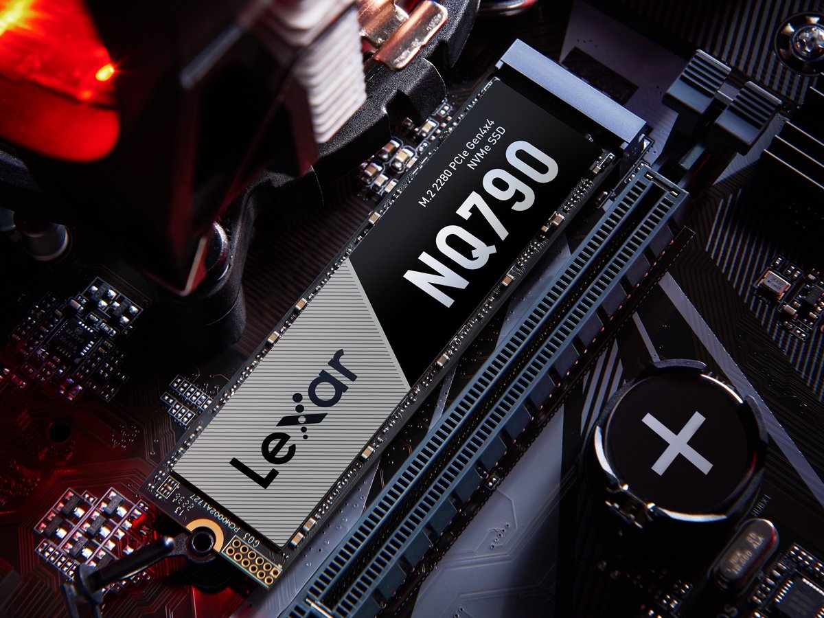 Lexar NQ790 PCIe Gen4 NVMe M.2 SSD – Lifestyle Graphics